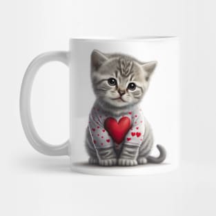 Bundle of love. This kitty cat is a purr-fect valentines gift for your loved one Mug